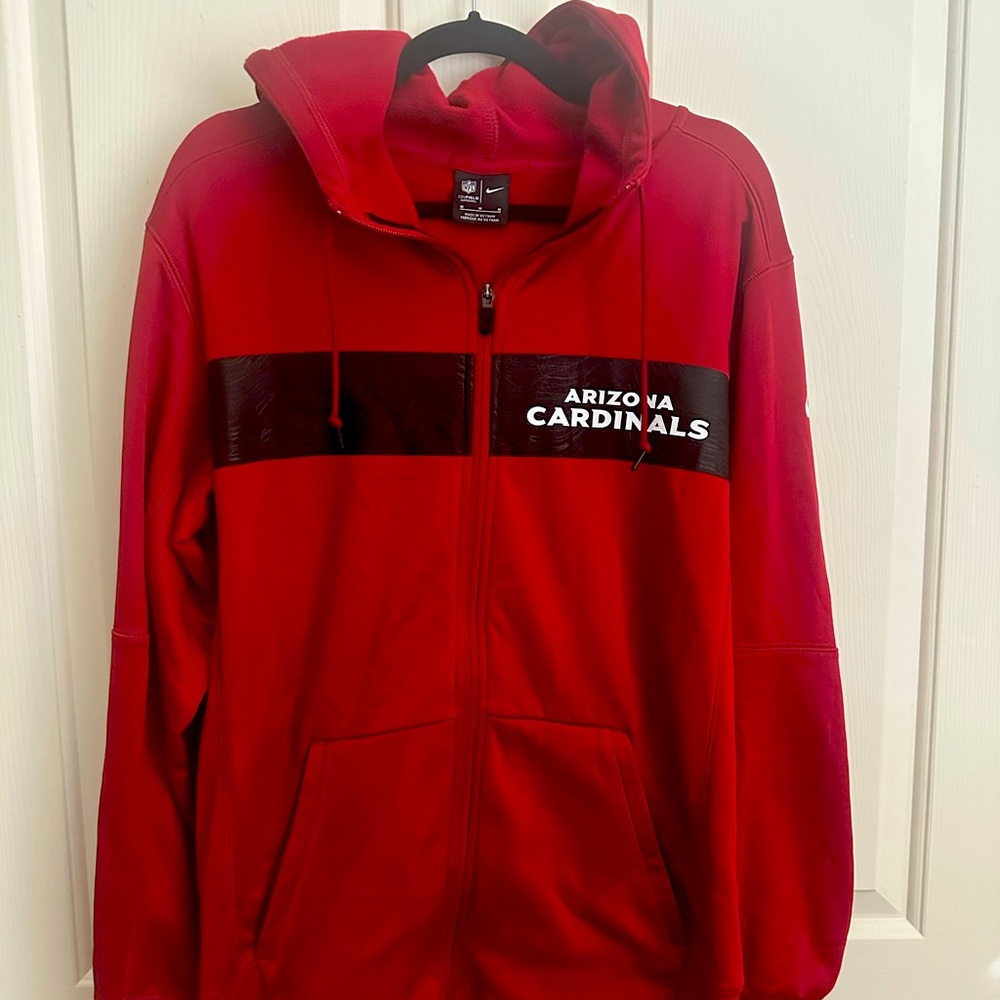 Mens Arizona Cardinals full zipper hoodie